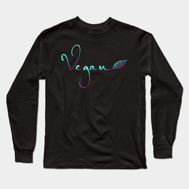 Vegan Long Sleeve T-Shirt by UndergroundOrchid